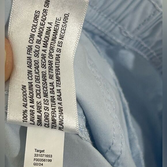 Wild Fable ladies cargo wide leg utility pants blue small cotton y2k style 90s - Picture 10 of 13